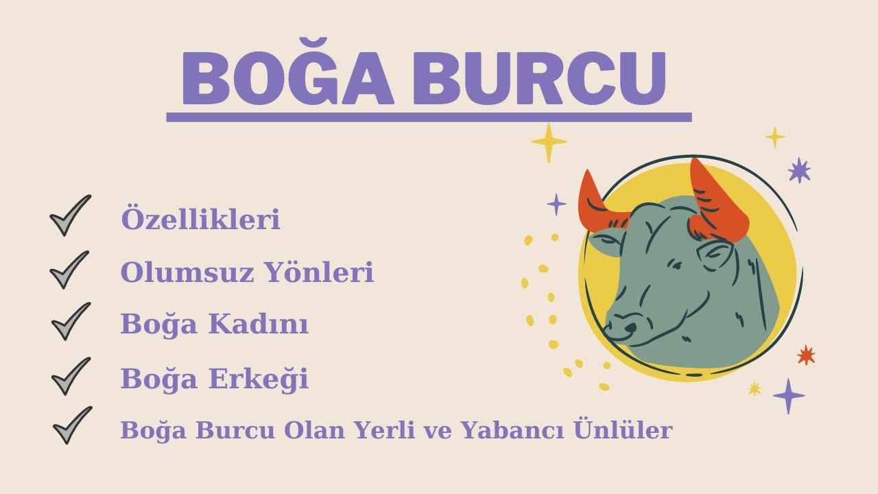 boğa Burcu Özellikleri Nelerdir? boğa Burcu Özellikleri Nelerdir?